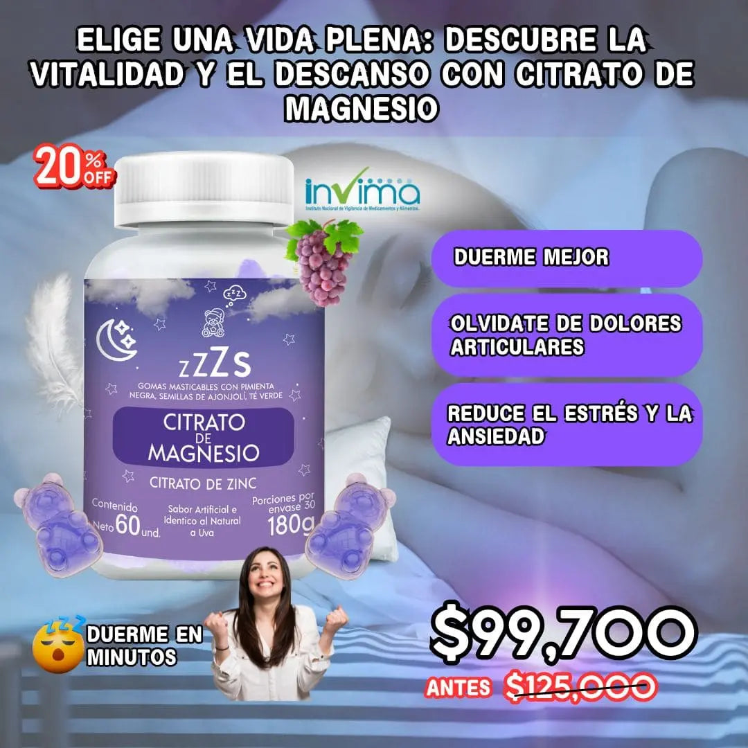 Gomitas de Magnesio para un Sueño Profundo