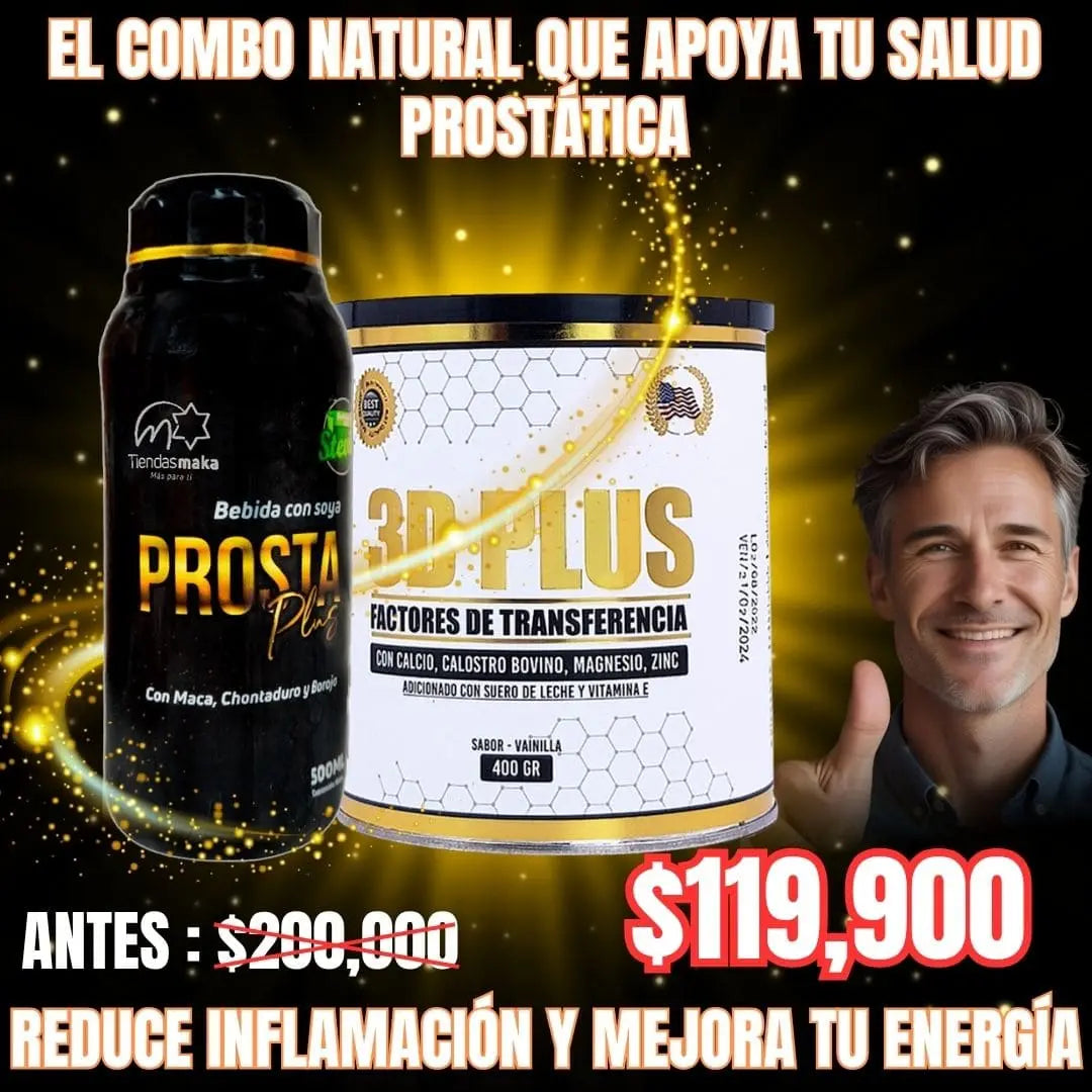 Combo Prosta Plus: bienestar total para tu próstata, hoy y en el futuro