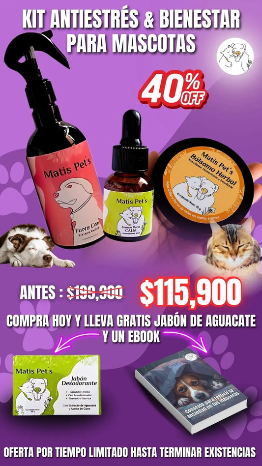 Kit Antiestrés & Bienestar para Mascotas