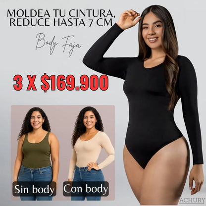 Body Faja Manga Larga 3 X $169.900
