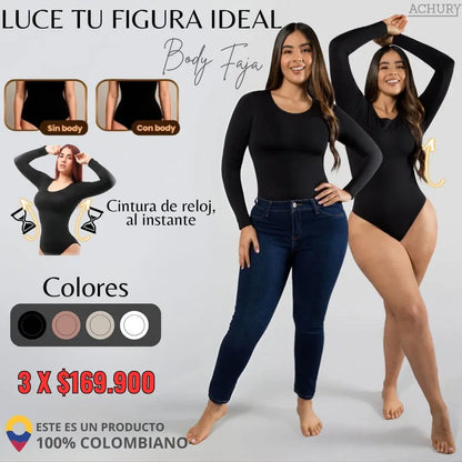 Body Faja Manga Larga 3 X $169.900