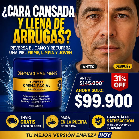 Cream Facial For Men | Reduce Arrugas y Manchas